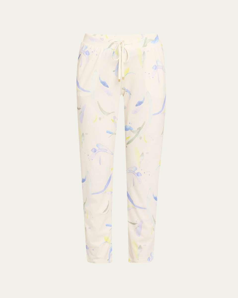 Botanical-Print Lounge Pants